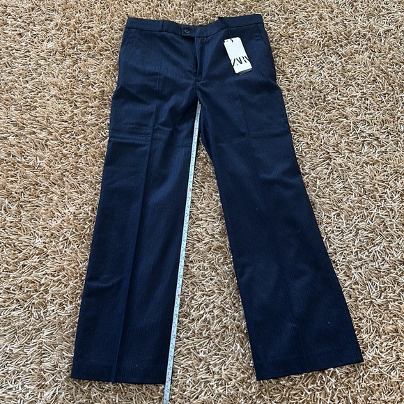 Zara Limited Edition 2-Piece Set Pinstripe Jacket & Low Rise Menswear Style Pant - Picture 11 of 15